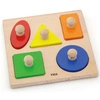 Viga Drewniane Puzzle z Pinezkami Kształty Montessori