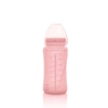 Szklany bidon ze słomką 240 ml, różowy, Everyday Baby