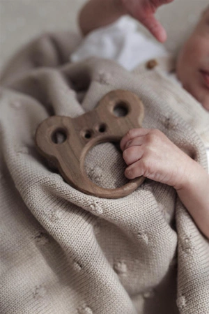 ooh noo drewniany Gryzak Miś