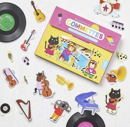 Auzou Zestaw 100 naklejek Instrumenty muzyczne 82740