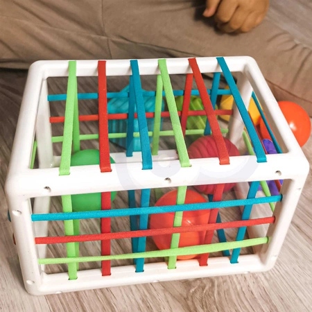 WOOPIE Elastyczna Kostka Sensoryczna Sorter dla Dzieci Kolorowe Kształty 13 el.