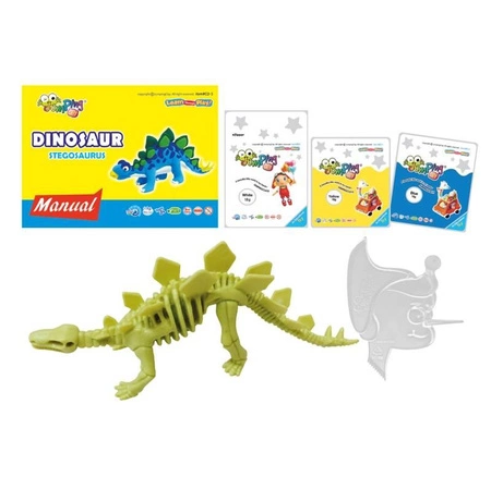 Jumping Clay | Zestaw kreatywny Dinozaur - Stegosaurus
