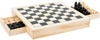 Zestaw trzech gier szachy warcaby młynek 11208-Small Foot, gry drewniane