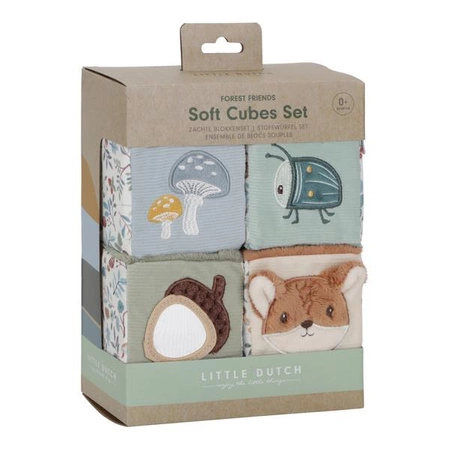 Little Dutch 4 Miękkie kostki aktywizujące Forest Friends