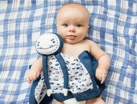 Lulujo Lovies Kocyk Przytulanka Yeti