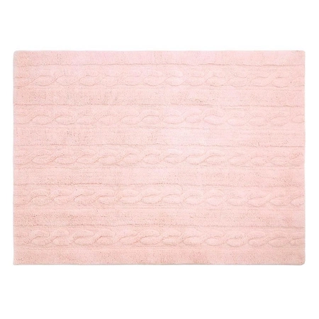 Lorena Canals Dywan bawełniany Trenzas Soft Pink Small 80 x 120 cm