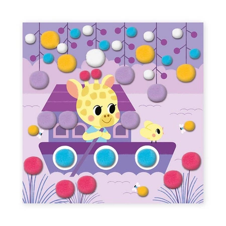 Zestaw kreatywny Pompony My arts & crafts 3+, Janod