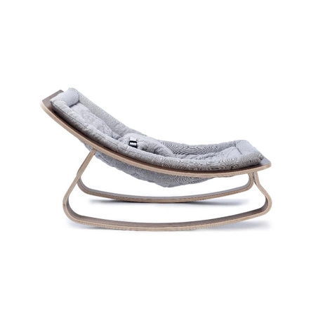 Charlie Crane Leżaczek Levo orzech włoski Sweet Grey