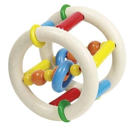 Drewniana grzechotka, elastyczny wałek