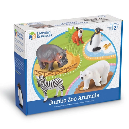 Duże Figurki, Zwierzęta w ZOO, Zestaw 5 szt.