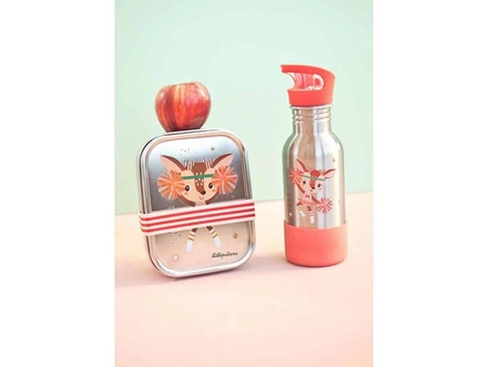 LILLIPUTIENS Bidon 600 ml ze stali nierdzewnej ze słomką Cudowna Sarenka Stella