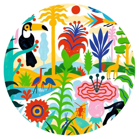 Puzzle tekturowe DŻUNGLA 100 elem. DJ07619