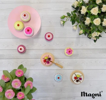 Mini tort drewniany do krojenia