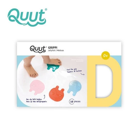 QUUT Przyssawki antypoślizgowe do wanny meduzy Grippi Jellyfish 16 sztuk