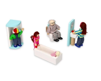 Mebelki dla lalek - łazienka