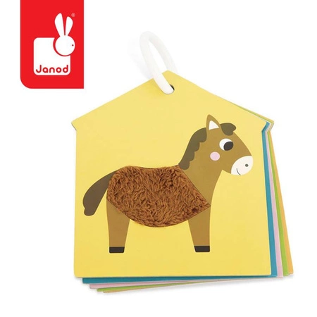 Karty sensoryczne Farma 7 elementów 12 m+, Janod