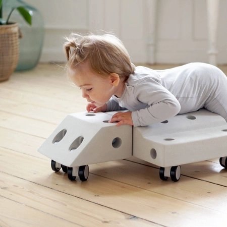 MODU Curiosity kit 4in1 - Kreatywne klocki rozwijające motorykę dużą, żółty