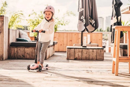 SCOOTANDRIDE Highwaykick 3 LED Hulajnoga składana ze świecącymi kółkami 3+ Rose