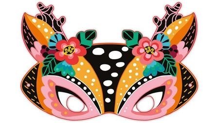 Zestaw kreatywny Zdrapywanki Maski i okulary Zwierzęta 5+, Janod