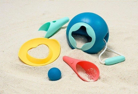 QUUT Set plażowy Mini Ballo + Cuppi + Magic Shapers Heart w worku