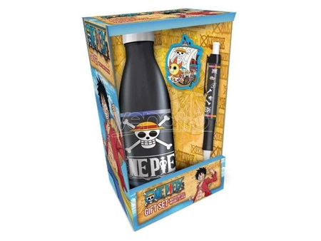 zestaw prezentowy One Piece: butelka, magnes, długopis