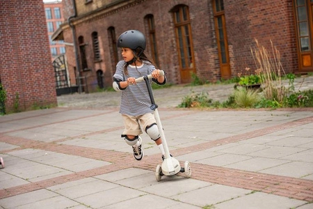 SCOOTANDRIDE Highwaykick 3S Hulajnoga z systemem sterowania 2w1 i kółkami LED składana 3+ Ash