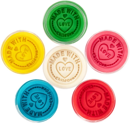 ChildGen, Naturalna ciastolina w słoiczkach - zestaw 6 kolorów