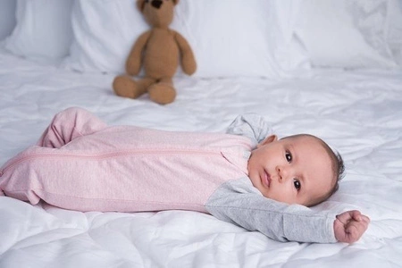 Juddlies Organic Raglan Pajacyk Pink S