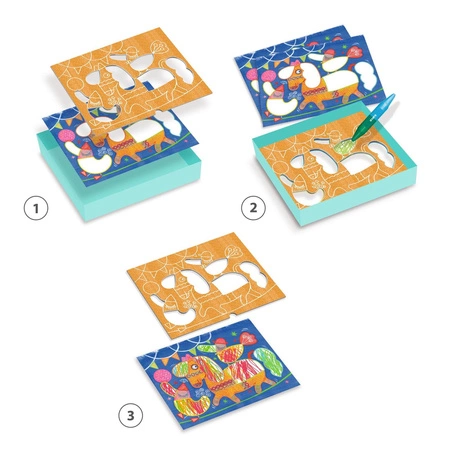 Zest. art. szablony CYRKOWE ZWIERZĘTA DJ08989