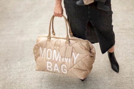 Childhome Torba Mommy Bag Pikowana Beżowa