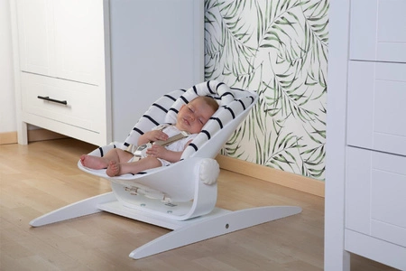 Childhome Leżaczek niemowlęcy na płozach Wood Rock White