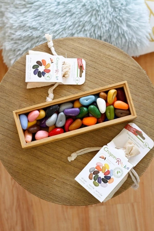 Kredki Crayon Rocks w bawełnianym woreczku - 32 kolory