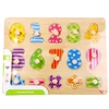 TOOKY TOY Drewniane Puzzle Nauka Liczenia Układanka Z Pinezkami Cyferki