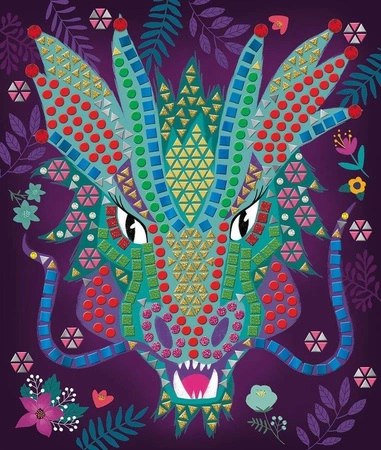 Zestaw kreatywny Mozaika Fantastyczne stworzenia 7+, Janod