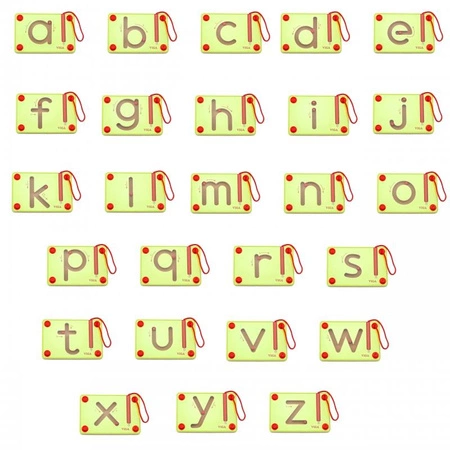 Tabliczki Magnetyczne Nauka Pisania Małe Literki Viga Toys Montessori