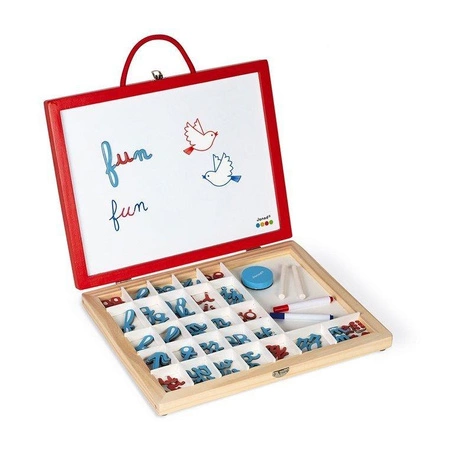 Tablica z magnesami w walizce 4 w 1, Janod