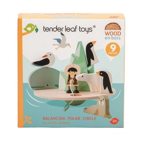 Drewniana gra zręcznościowa - Balansujący Biegun Polarny, Tender Leaf Toys