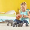Duże Figurki, Mamy i Dzieci, Zwierzęta z Dżungli, Zestaw 6 szt.