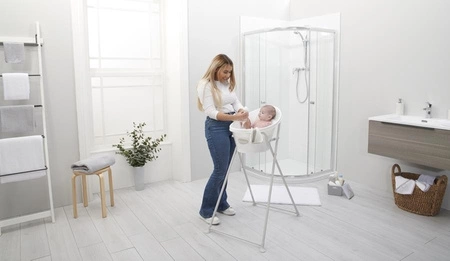 Shnuggle Wanienka dla Niemowlaka z Odpływem Baby Slate Grey