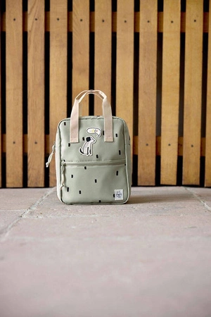 Lassig Plecak mini kwadratowy Happy Prints oliwkowy