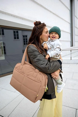 Lassig Green Label Torba dla mam z akcesoriami Everyday almond
