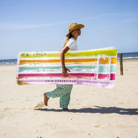 The Swim Essentials Luksusowy materac do pływania Tęcza 2020SE44