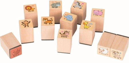 Kwadratowe stemple Zwierzęta