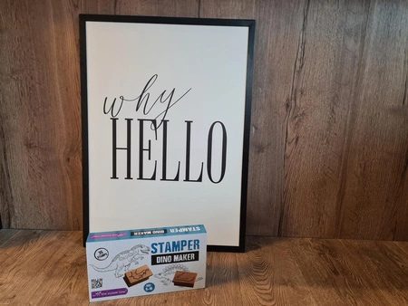 Zestaw drewnianych stempelków The Purple Cow - Dinozaury