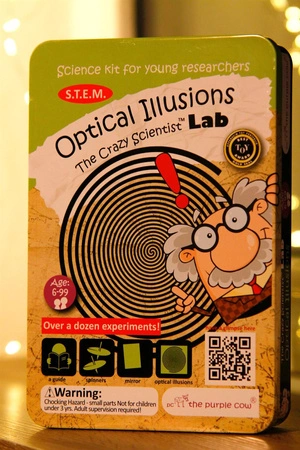 Zestaw do robienia eksperymentów Purple Cow - Iluzje optyczne