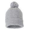 Lodger Czapeczka z wełny merino 100% szara Drizzle 6-12 m