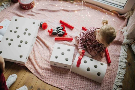 MODU Dreamer kit 12in1 – Kreatywne klocki rozwijające motorykę dużą, czerwony