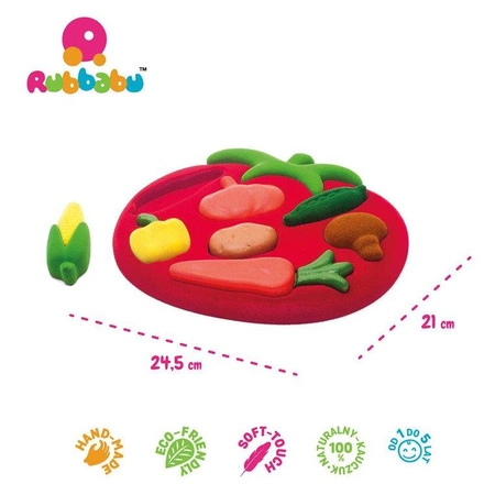 Rubbabu Sorter Puzzle 3D Warzywa sensoryczny