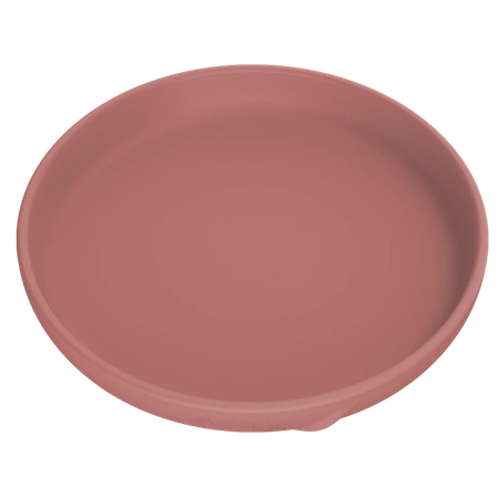 Talerzyk silikonowy bez przyssawki, ceglany, Everyday Baby