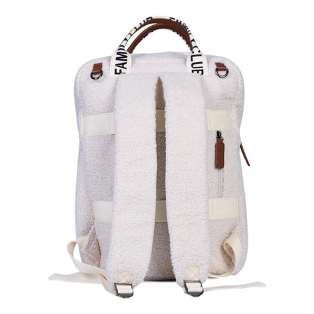 Childhome Plecak Family Club Signature Teddy Off white